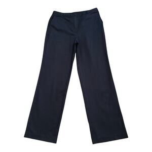 Talbots Pants Womens Size 10 Navy Straight Leg Career Work Stretch 31" Inseam
